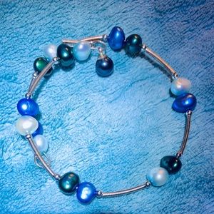 Freshwater “mermaid” pearl bracelet